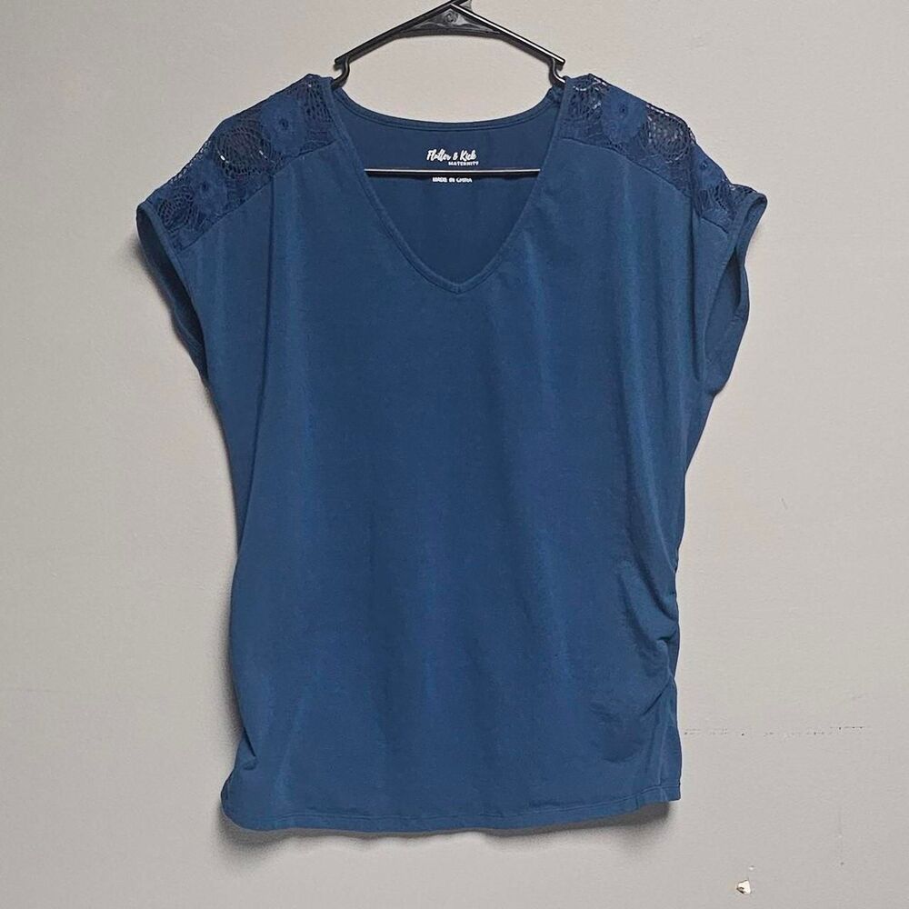 No-brand Women's Blue and Navy Blouse